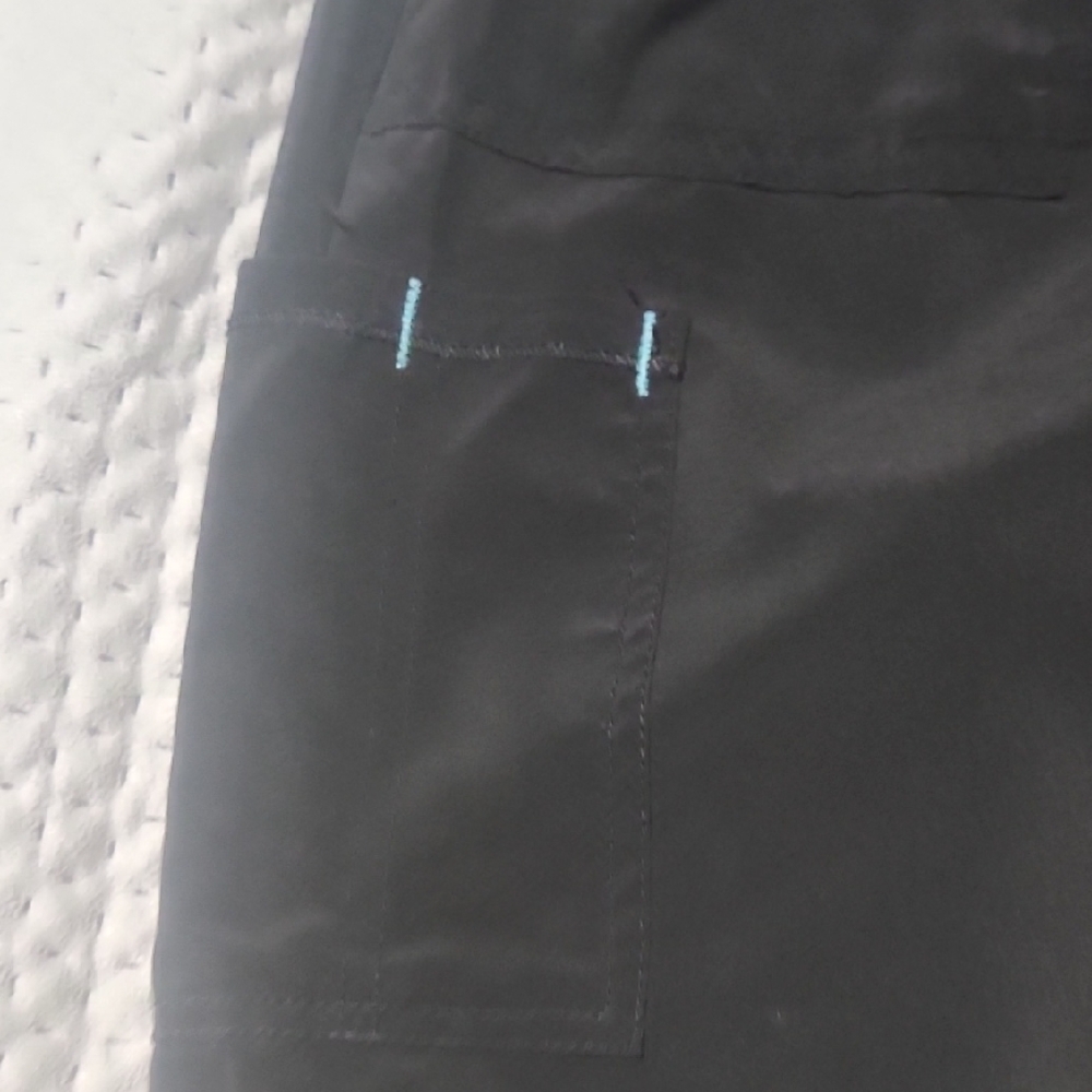 Scrubstar Black Cargo Pants with Elastic Waistband - Picture 5 of 9